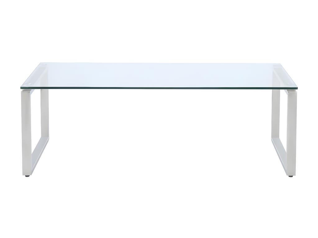 COUCHTISCH - Glas - FREYA - Transparent, Glas (120/60/41cm) - Vente-Unique