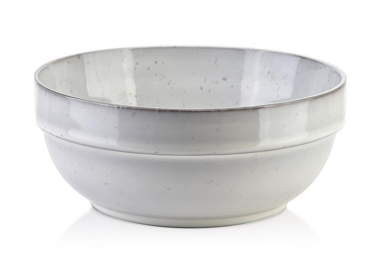 SCHALE Basic Nature Grau 16/16/7 cm Keramik - Hellgrau, Keramik (16cm) - Mondex