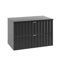 SKRINKA POD UMÝVADLO 80.6cm Lexa Čierna - čierna, kompozitné drevo (80.6/52.2/46.5cm) - Petits-meubles