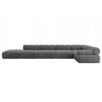 ECKSOFA modulares Sofa Felto-L3 - 475x190x70 cm Dunkelgrau Cord - Dunkelgrau, Holzwerkstoff/Textil (475/190cm) - ALTDECOR