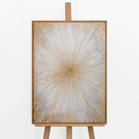 GEMÄLDE Sonnenstrahlen Schattenfugenrahmen Eichefarben 70x50 cm - Eichefarben, Holz (70/50cm) - YS-art gallery