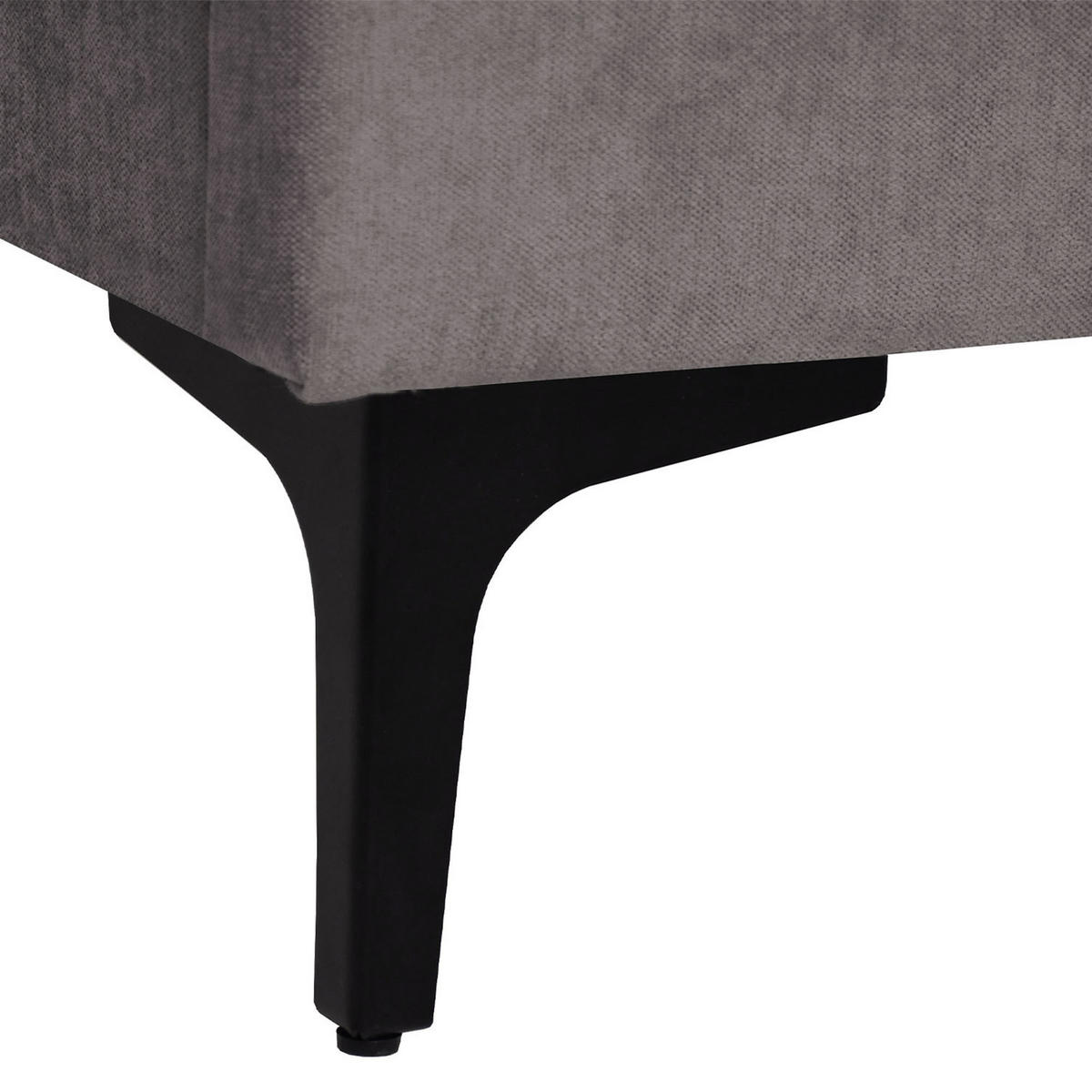 ČALOUNĚNÁ POSTEL Sombra, manželská postel 160x200 cm bez matrace, žinylková látka, tmavě šedá - tmavě šedá, kov (160/200cm) - Beautysofa
