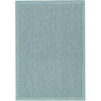 TEPPICH Outdoor Flachgewebe Uni-Farbe Polypropylen Balkon Blau Rechteckig 160x230 - Blau, Textil (160/230cm) - KADIMA DESIGN