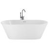 BADEWANNE FREISTEHEND 75x150x58 cm weiß Havana - Weiß, Kunststoff (75/58/150cm) - Beliani