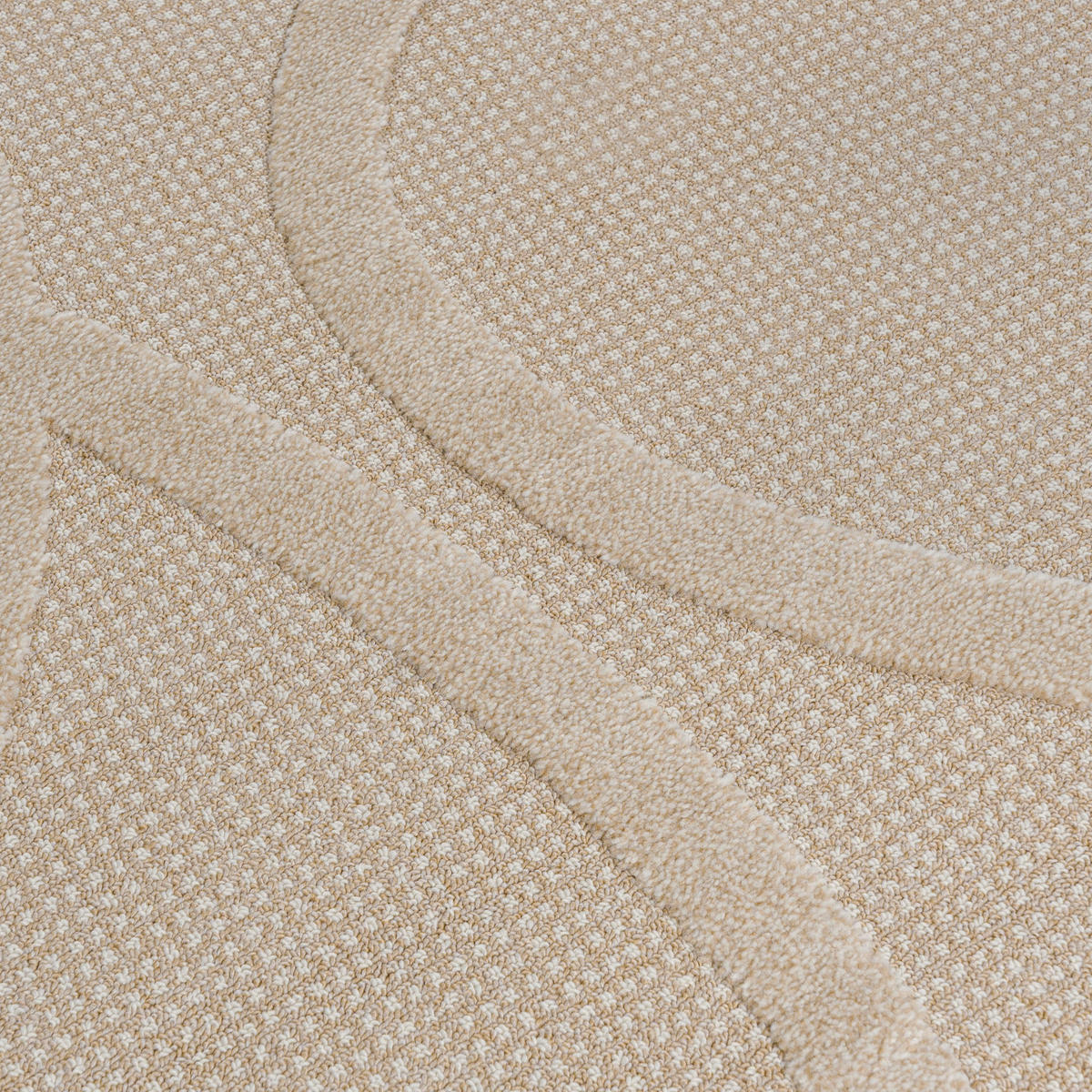 TEPPICH Beige Abstrakt, Moderne 120 x 170 cm - Beige/Creme, Textil (120/170cm) - Mazovia