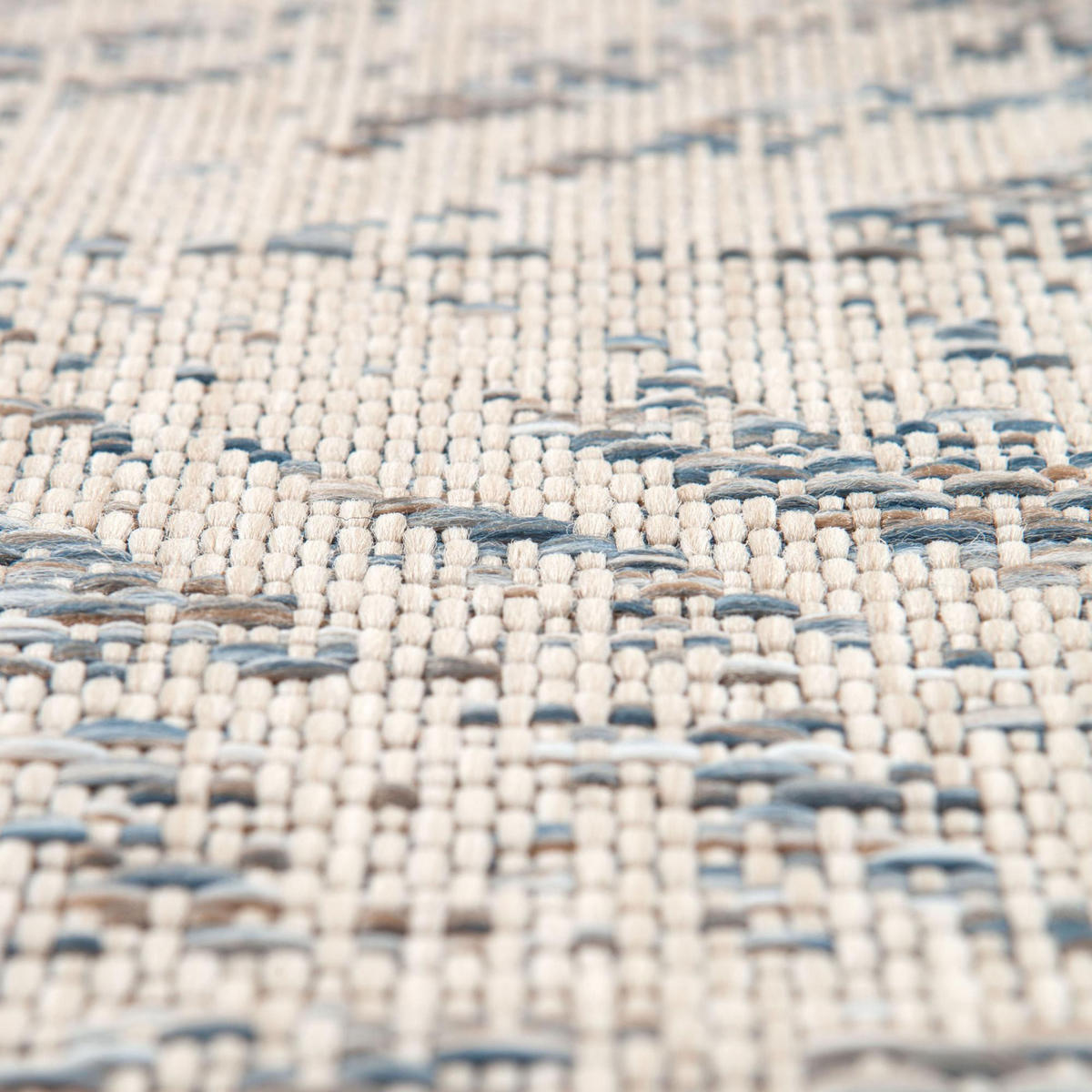 OUTDOOR-TEPPICH Evora stahlgrau 120 x 170 cm - Edelstahlfarben, Textil (170/120cm) - Vivaraise