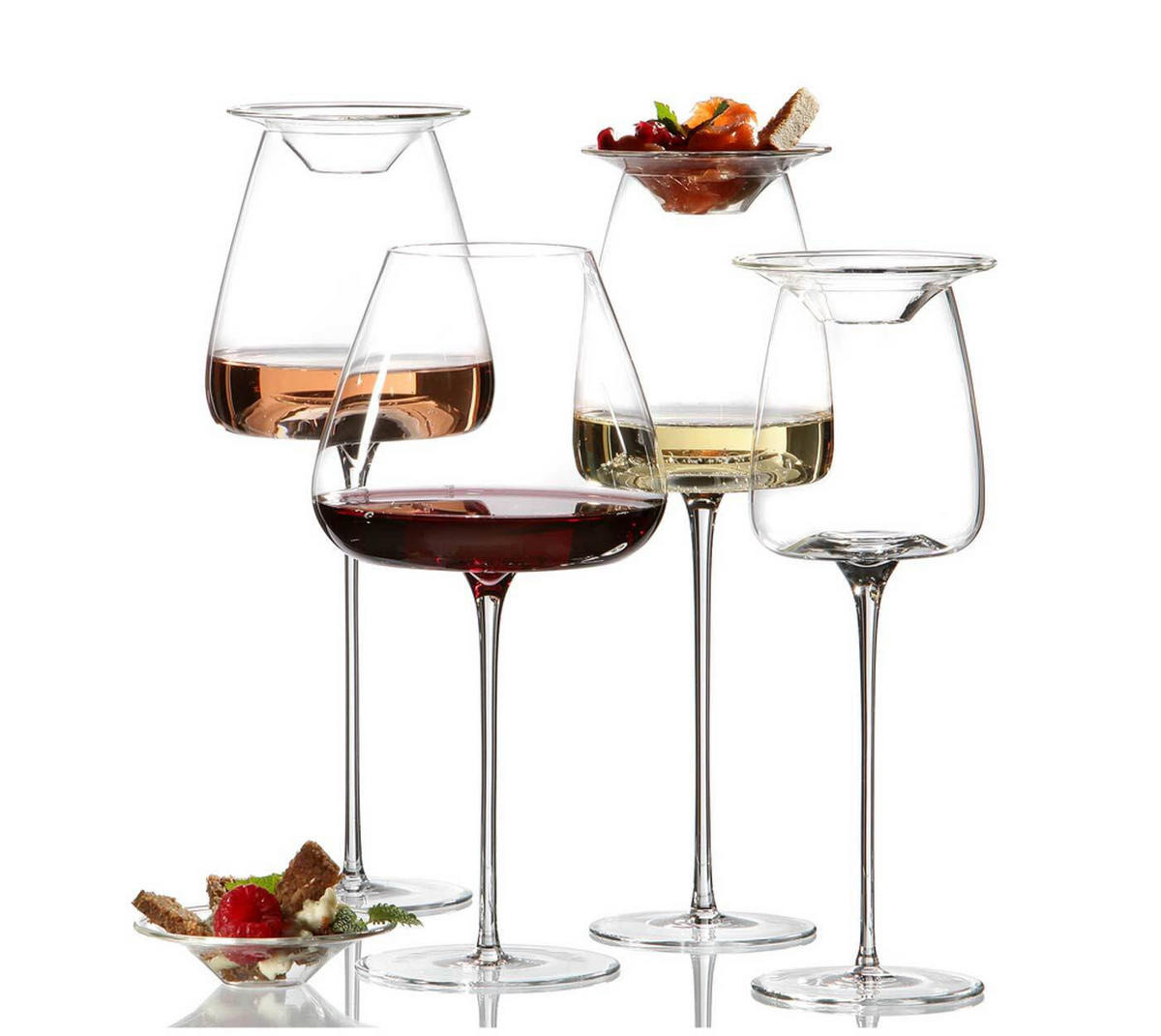 WEINGLÄSER + DECKEL Vision Straight transparent 540 ml 2er Set - Transparent, Glas (0.54L) - Zieher