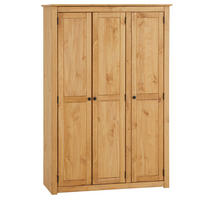 KLEIDERSCHRANK CANCUN - Kieferfarben, Holz (118/175/50cm) - CARO-Möbel
