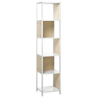 BÜCHERREGAL 5 Fächer Bogota - Hellbraun, Holzwerkstoff (35/165/35cm) - Beliani