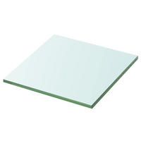 WANDBOARD 30/30/0,8 cm aus Glas Transparent - Transparent, Glas (30/0.8/30cm) - vidaXL