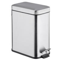 KOSMETIKEIMER rechteckig 5 l - Silberfarben, Metall (14/29.5/28cm)