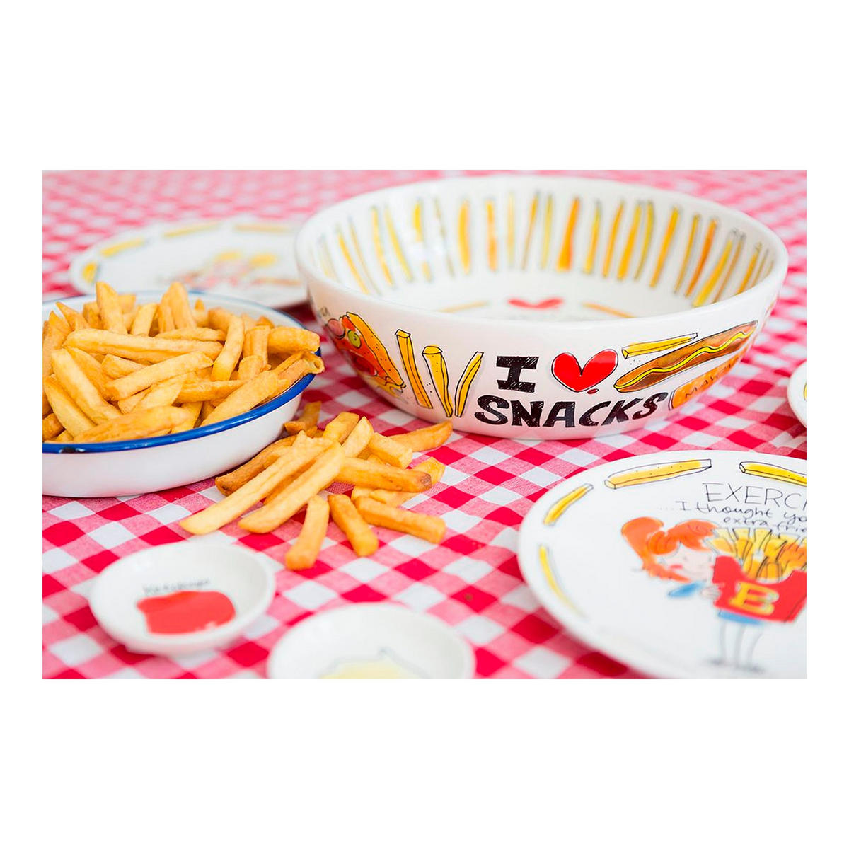 SCHALE Snack in Bunt - 30cm - Multicolor, Keramik (9cm) - Blond Amsterdam