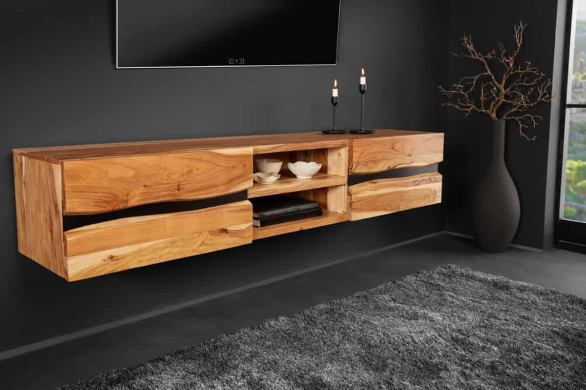 TV-LOWBOARD AMAZONAS Akazie Natur 160cm - Braun, Holz (160/30/36cm) - riess-ambiente