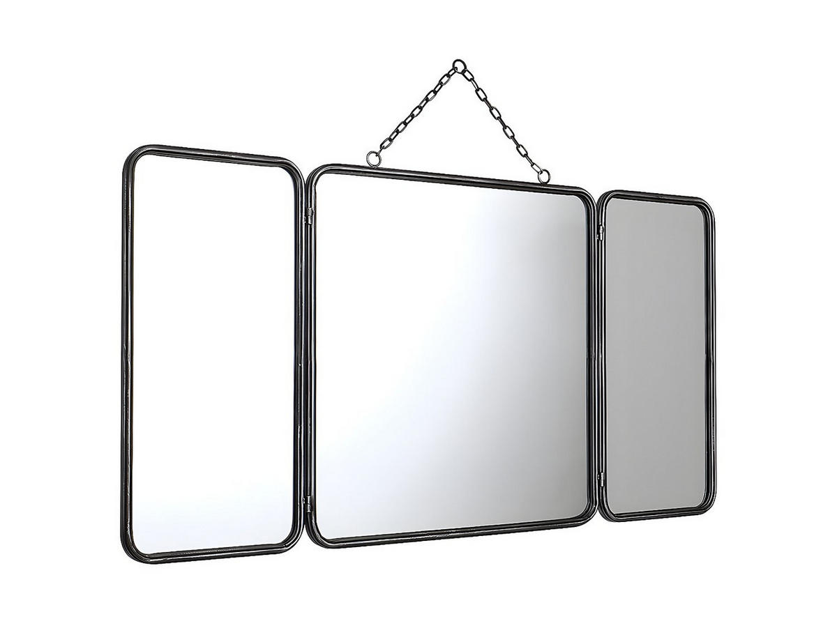 SPIEGEL Vintage-Stil - 60 x 112 cm - Grau metallic - CERRONE - Silberfarben, Glas (112/60/2cm) - Vente-Unique