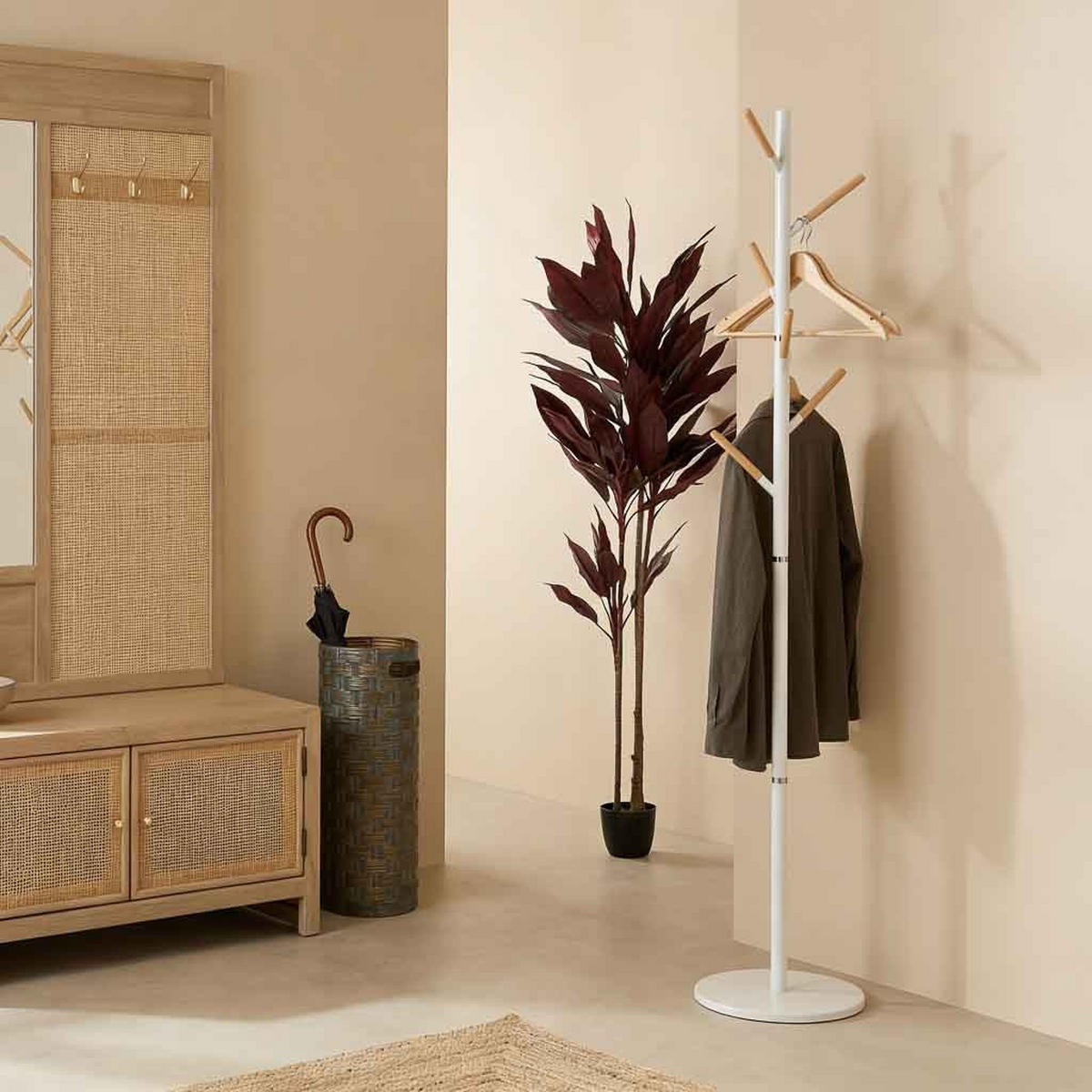 GARDEROBE aus metall - Weiß, Metall (34/175/34cm) - Wanderlust