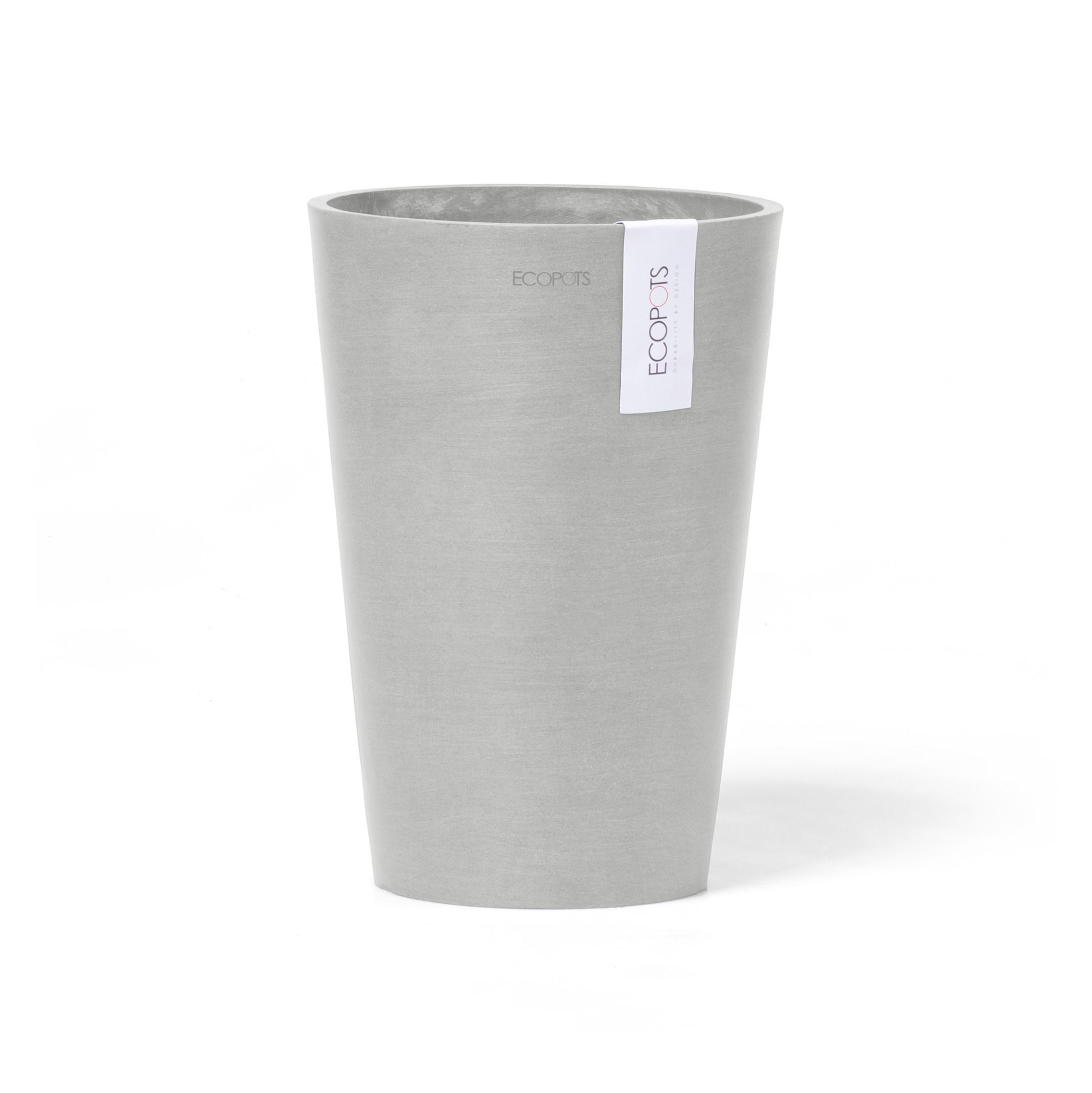 Ecopots Blumentopf Hellgrau 29.8 cm