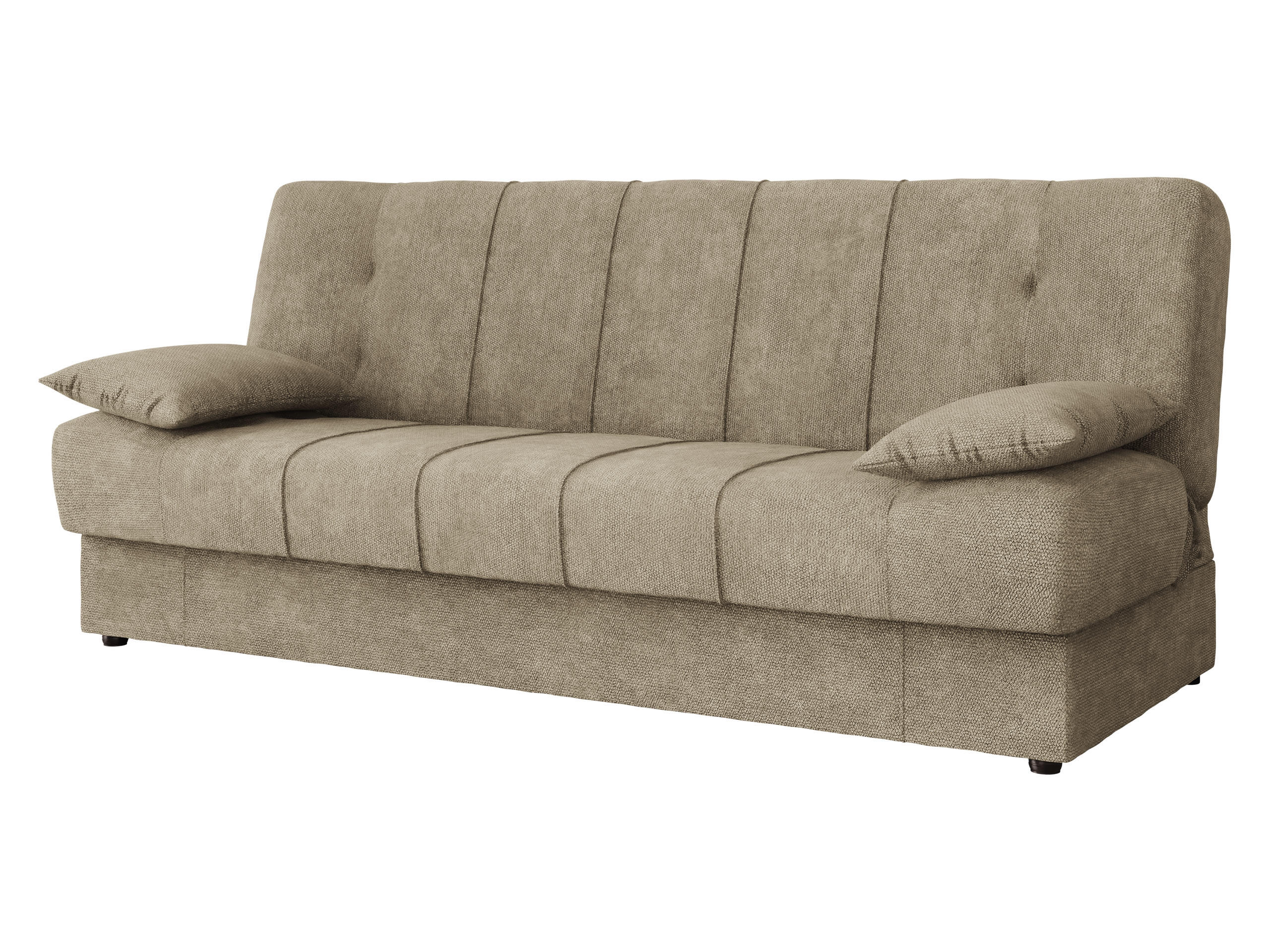 SCHLAFSOFA Sonia - Beige/Schwarz, Holz/Kunststoff (194/88/90cm) - MIRJAN24