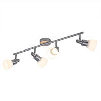 LED DECKENLEUCHTE EVE Silber matt - Silberfarben, Glas (72/71/20cm) - Wofi