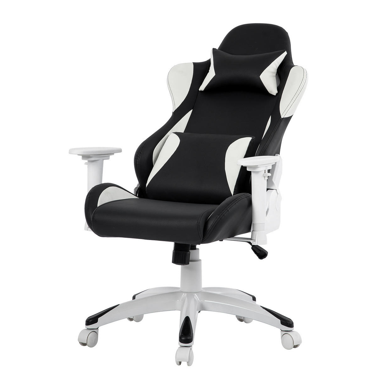 GAMING CHAIR - Kunstleder - Schwarz, Kunststoff (66/134/59cm) - home24