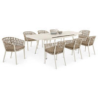 GARTENMÖBELSET SUNNY - Beige, Metall - IDIMEX