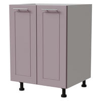 UNTERSCHRANK Bari D11/60 Weiß / RAL 4009 pastellviolett 60 / 50 / 82cm - Violett/Weiß, Holz/Holzwerkstoff (60/82/50cm) - Feldmann-Wohnen
