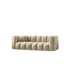 COUCH Dreisitzer-Sofa Grand Modular Stoff Salvador Beige - Beige, Holz (230/70/91cm) - Kaiser Möbel