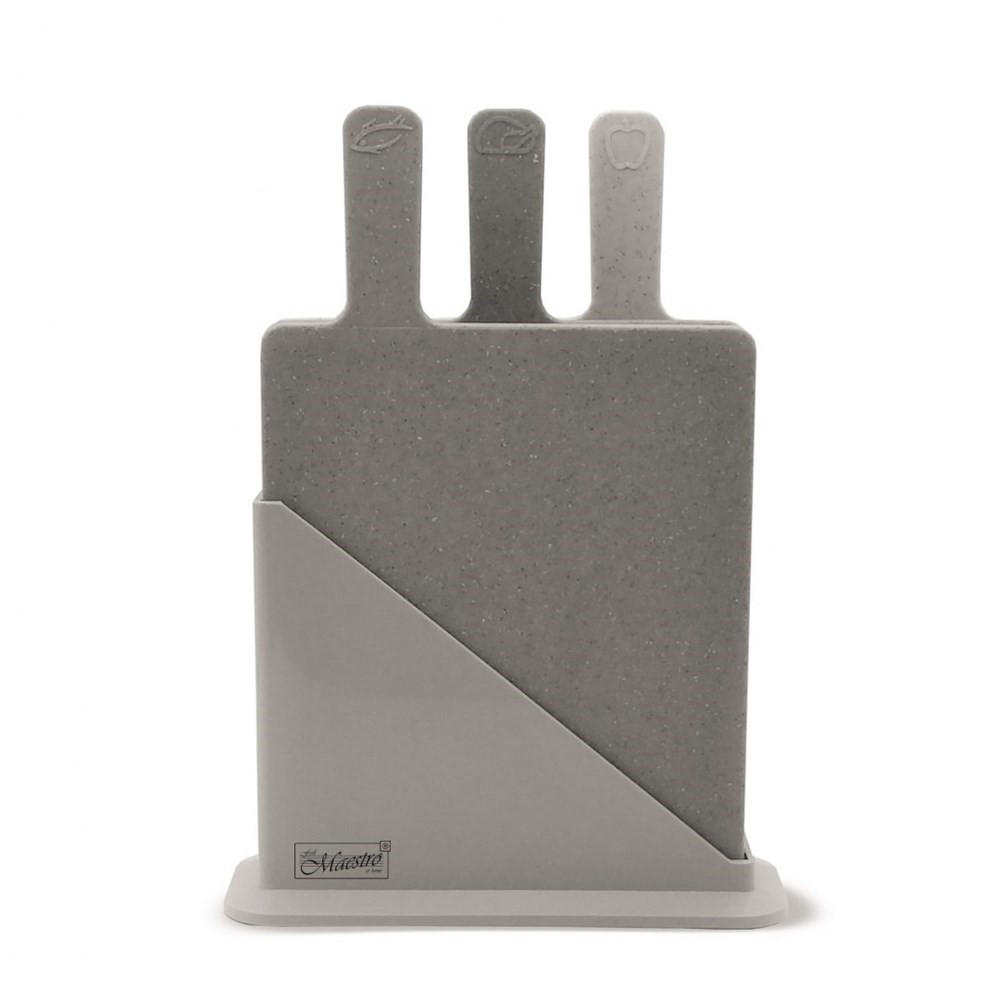 SCHNEIDEBRETT Grau 23.5/19.5/0.5 cm MR1789G - Grau, Kunststoff (19.5/23.5cm) - Maestro 
