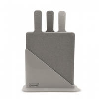 SCHNEIDEBRETT Grau 23.5/19.5/0.5 cm MR1789G - Grau, Kunststoff (19.5/23.5cm) - Maestro 