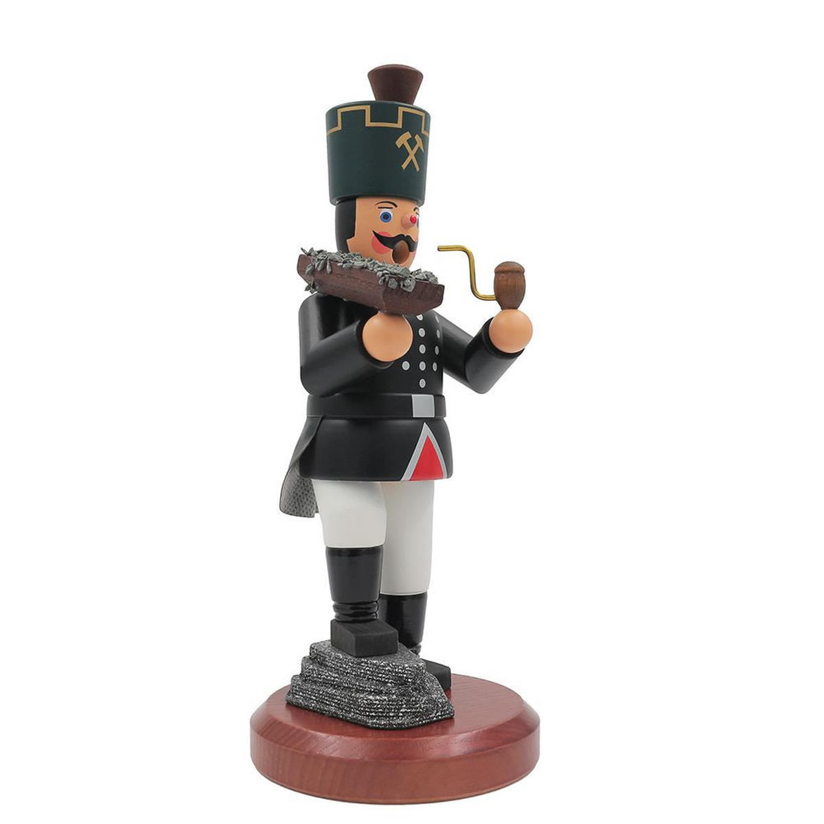 RÄUCHERMANN Bergmann mit Erzbrett 22 cm - Schwarz, Holz (10/22/10cm)