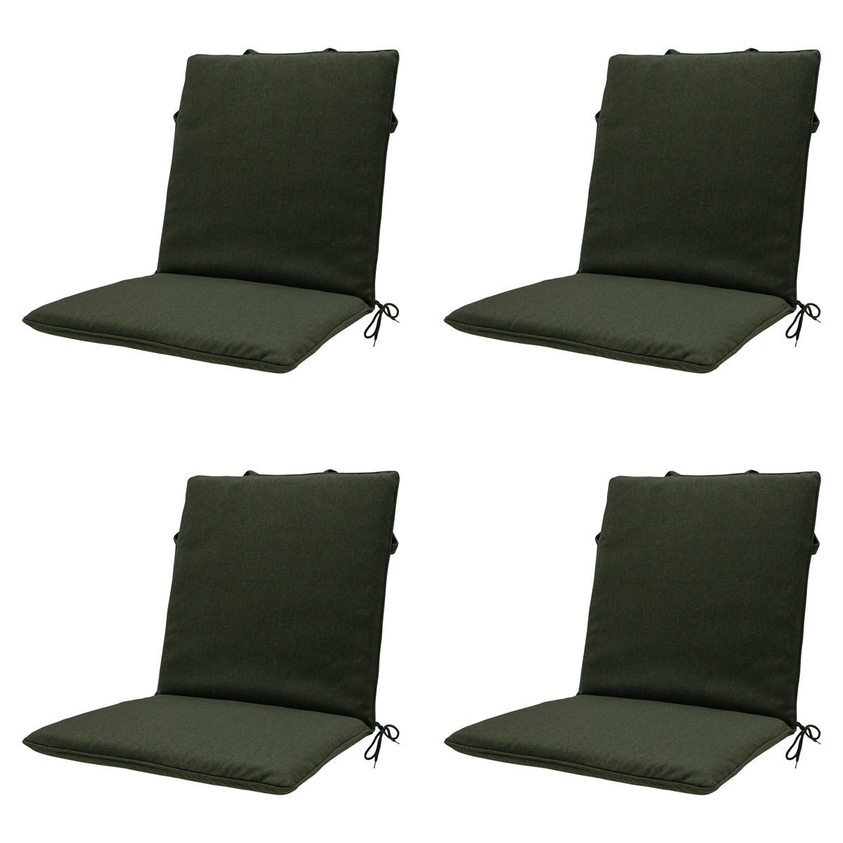 GARTENSTUHLKISSEN Canvas 97/49 cm 4er-Set - Grün, Textil (49/6/97cm) - Madison