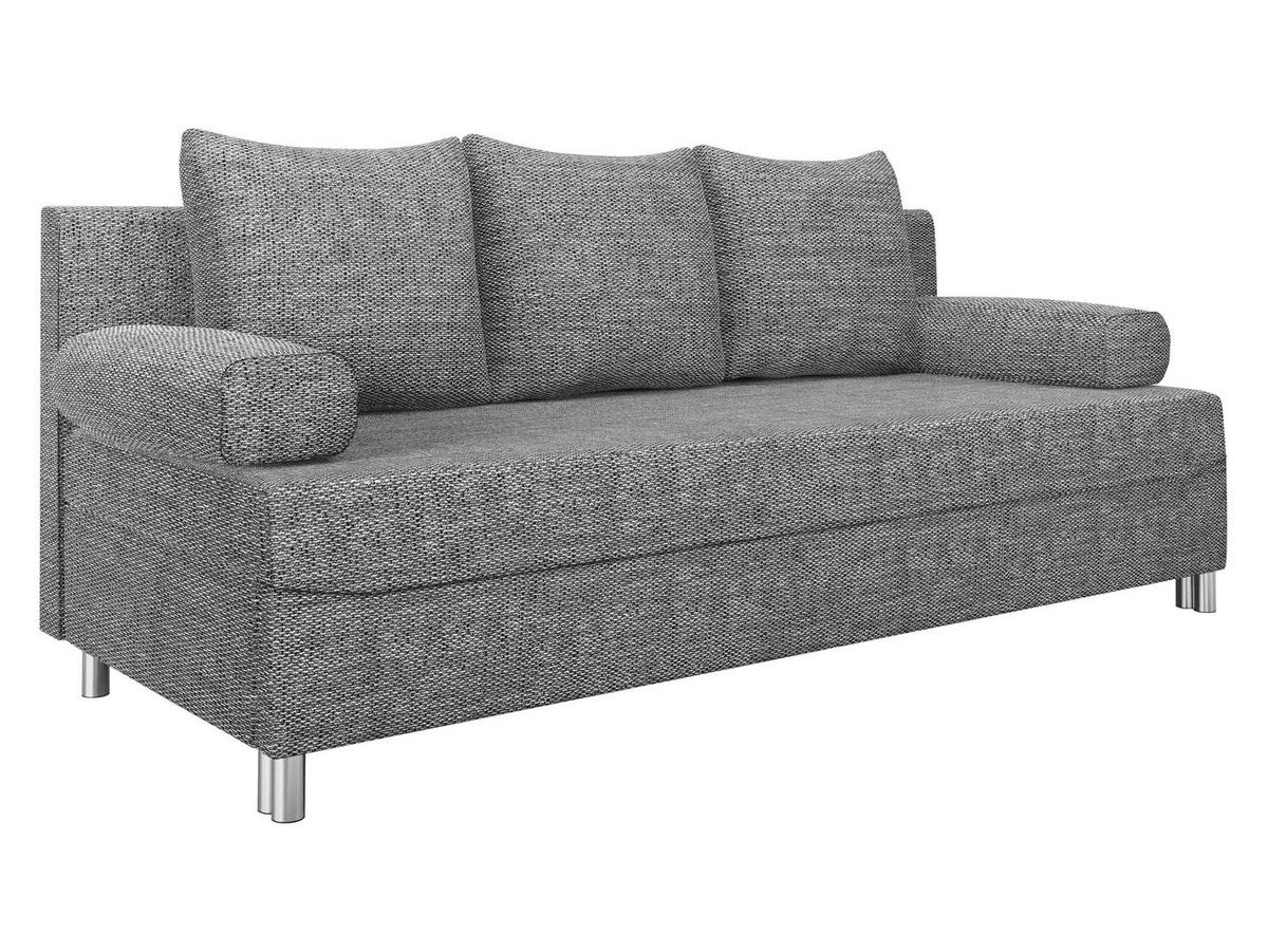 SCHLAFSOFA Dover - Chromfarben/Hellgrau, Holz/Kunststoff (192/86/80cm) - MIRJAN24