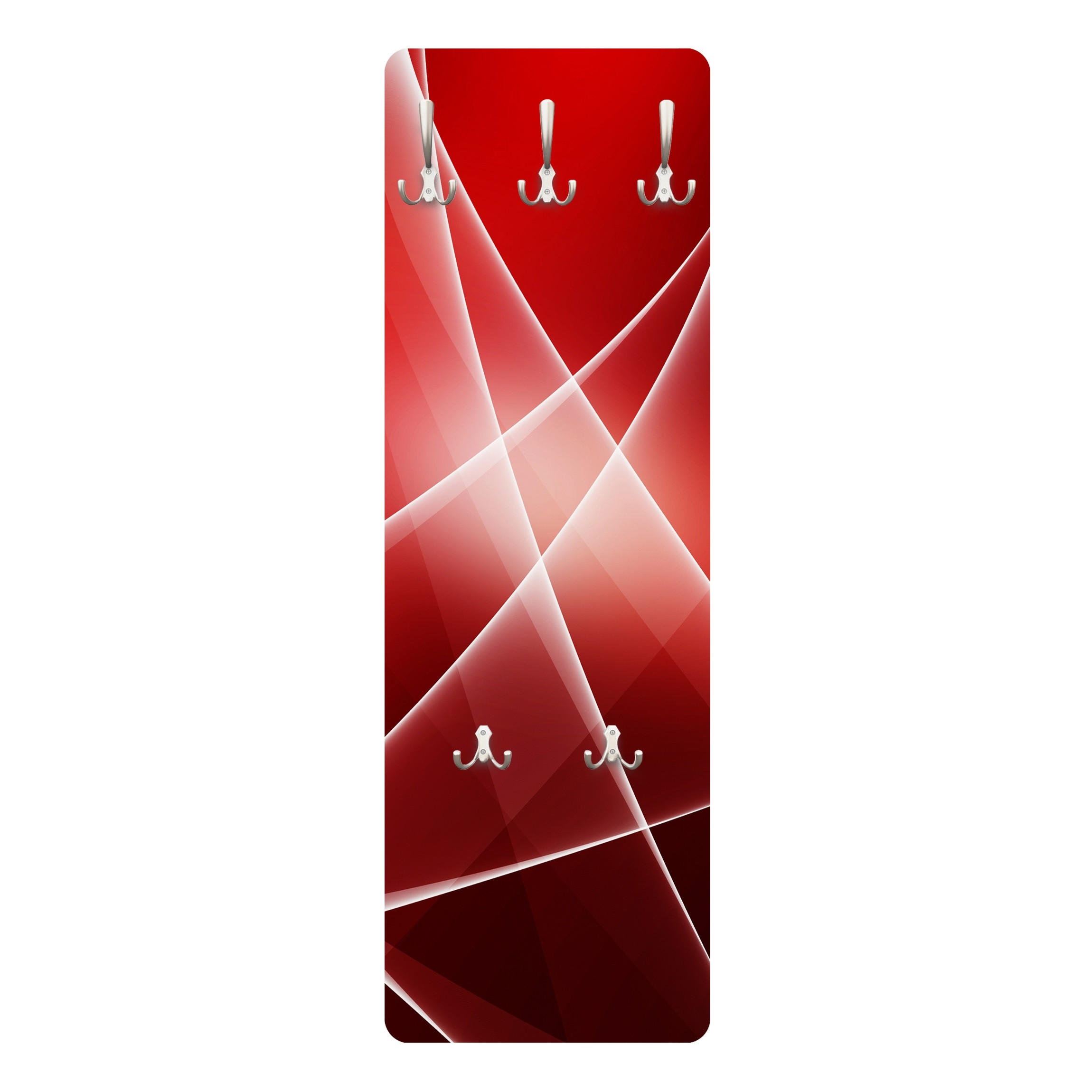 Bilderwelten Wandgarderobe Rot 34x105x1.6 cm