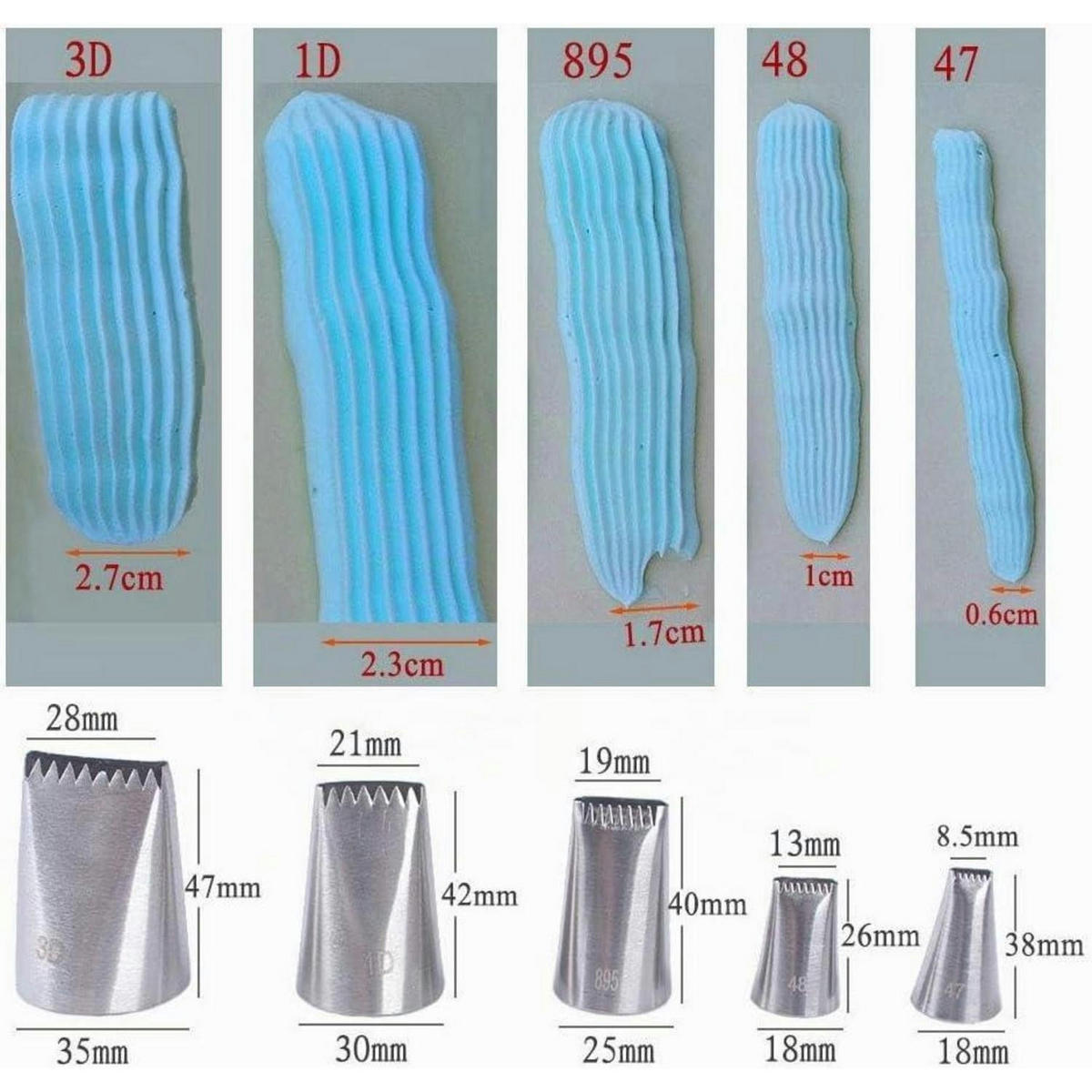 SPRITZTÜLLEN 5-teiliges Set Korbgeflechtoptik Edelstahl - Silberfarben, Metall (3.5/1/4.7cm)