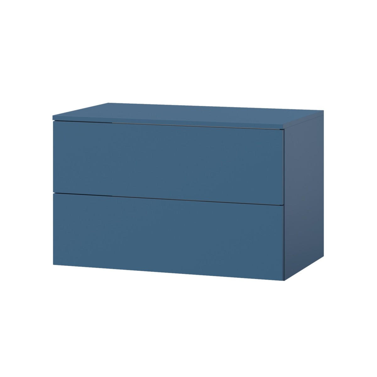 WASCHTISCHUNTERSCHRANK Color 2S 80 Meeresblau - Dunkelblau, Holzwerkstoff (80/50/45cm) - mzm24