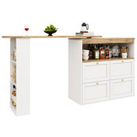SCHRANK mit 4 Schubladen und Drehregal 105 x 39 x 102 cm Weiß - Weiß, Holz (39/104/204cm) - Beauniv