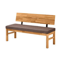 SITZBANK Danny 130 x 55 x 84 aus Massivholz Wildeiche geölt/Braun - Wildeiche/Braun, Holz (150/84/55cm) - 58aufmkessel