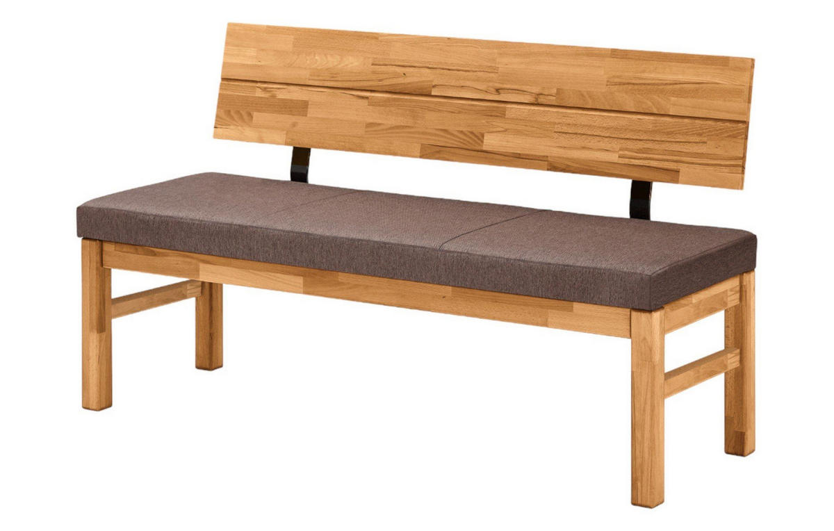 SITZBANK Danny 130 x 55 x 84 aus Massivholz Wildeiche geölt/Braun - Wildeiche/Braun, Holz (150/84/55cm) - 58aufmkessel