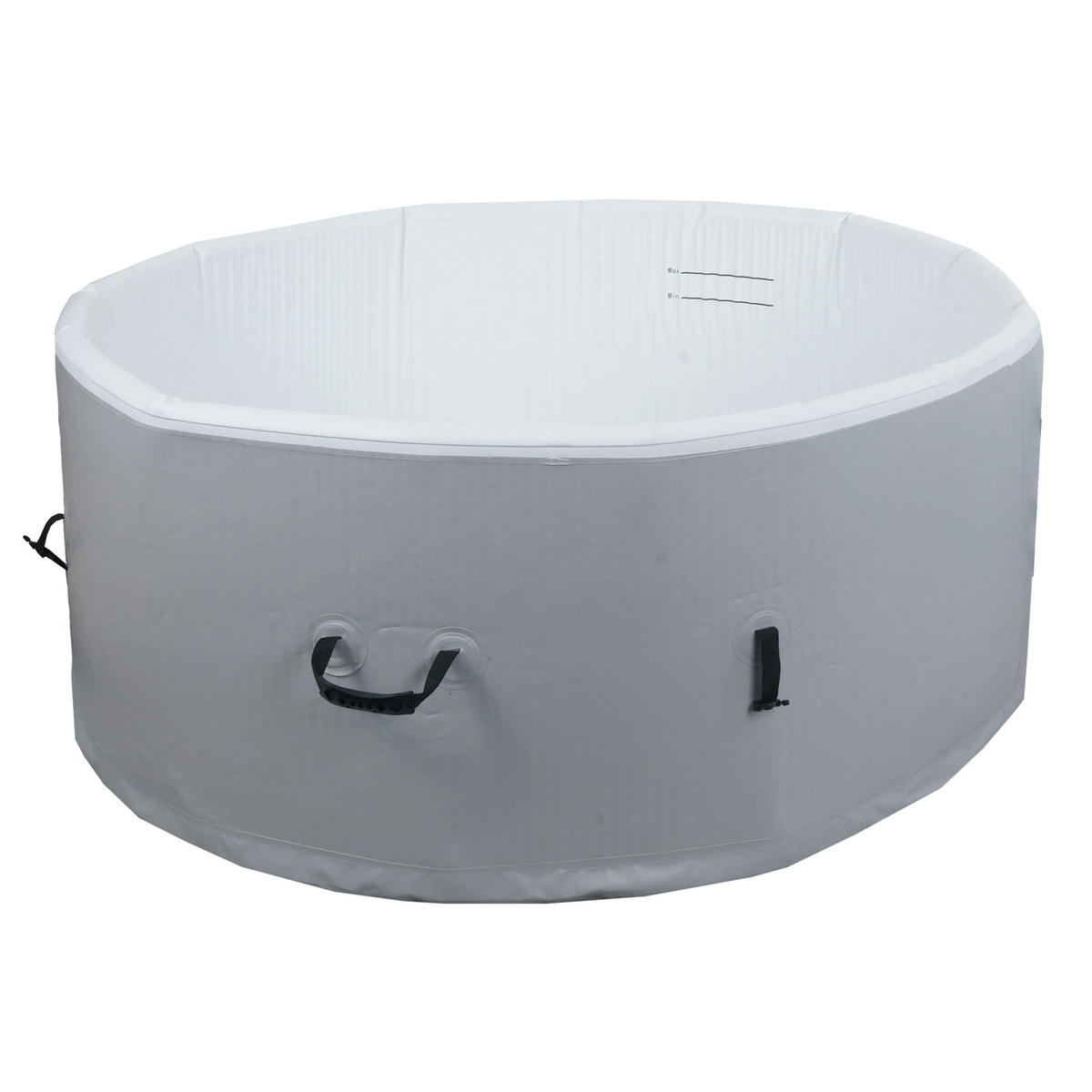 ERSATZ-WHIRLPOOL rund Grau - Grau, Textil (150/65/150cm) - MCW