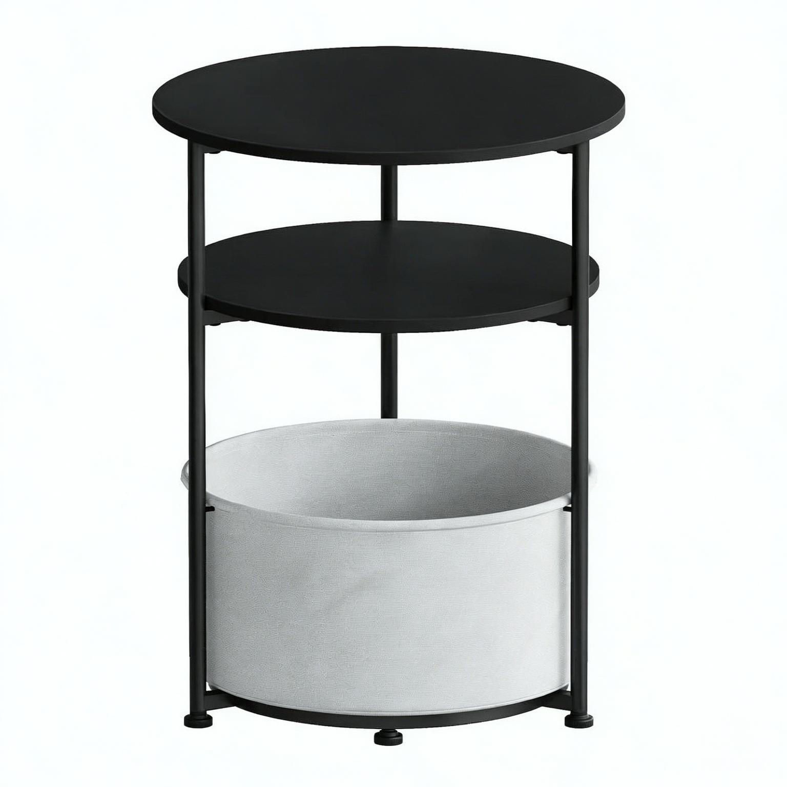 XXXLutz Beistelltisch Schwarz 43x56x43 cm