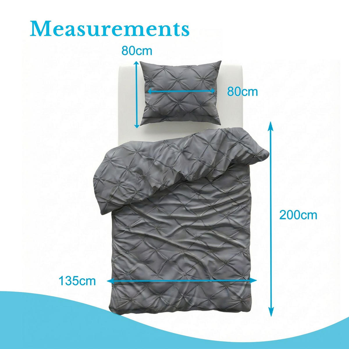 BETTWÄSCHE (Grau) - Grau, Kunststoff (135/200cm) - Intirilife