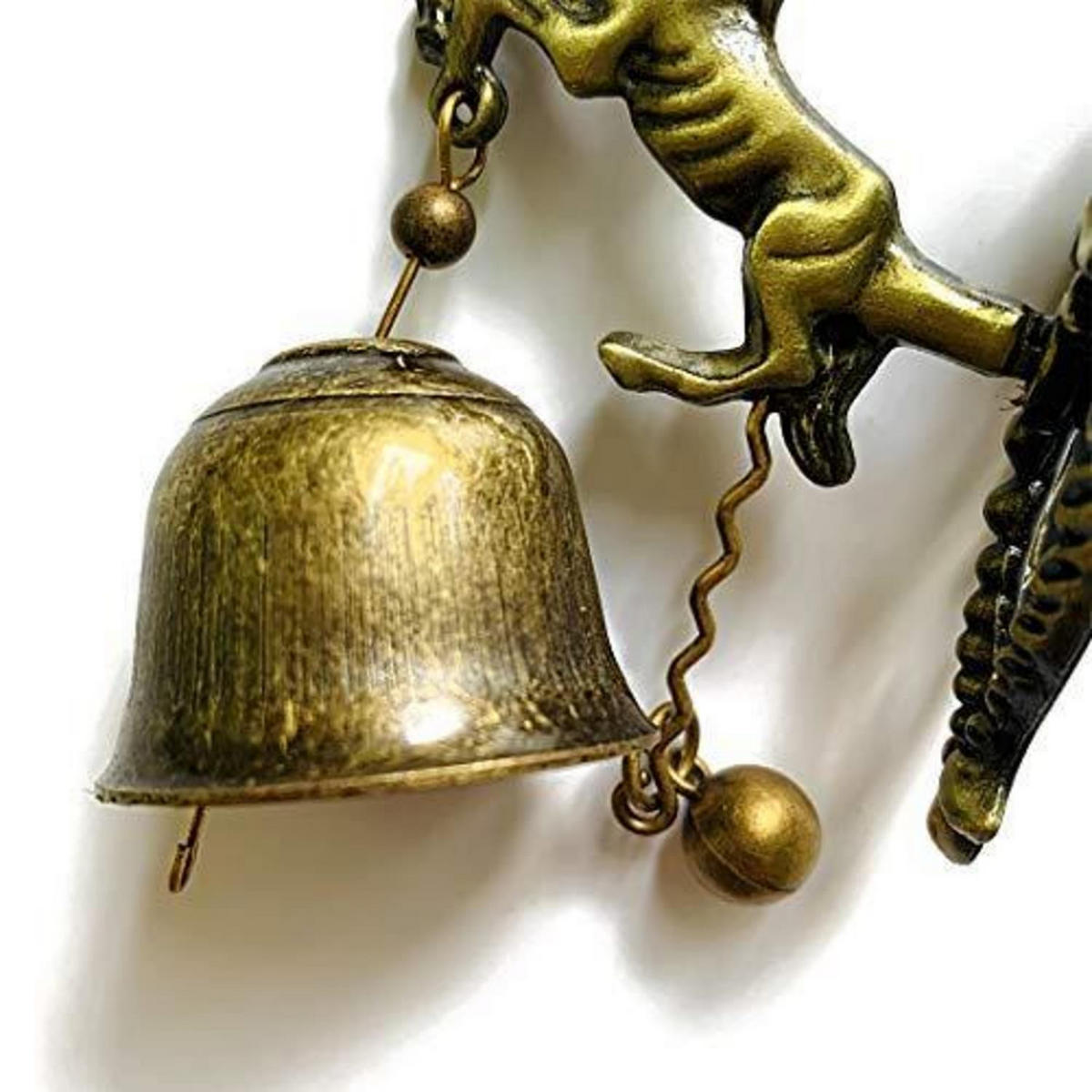 TÜRKLINGEL Pferde Metall Retro 10,9 cm - Bronzefarben, Metall (11/4.5/3.6cm)