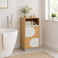 BADEZIMMERSCHRANK 85cm - Akaziefarben, Holzwerkstoff (30/85/40cm)