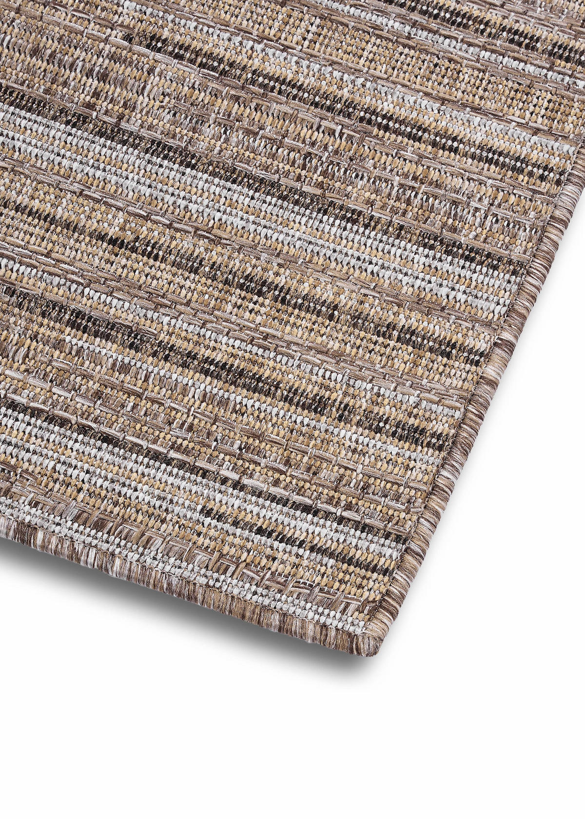 TEPPICH YUCANA Braun Outdoor Flachgewebe 80/150 cm - Braun, Textil (80/150cm) - Tapiso