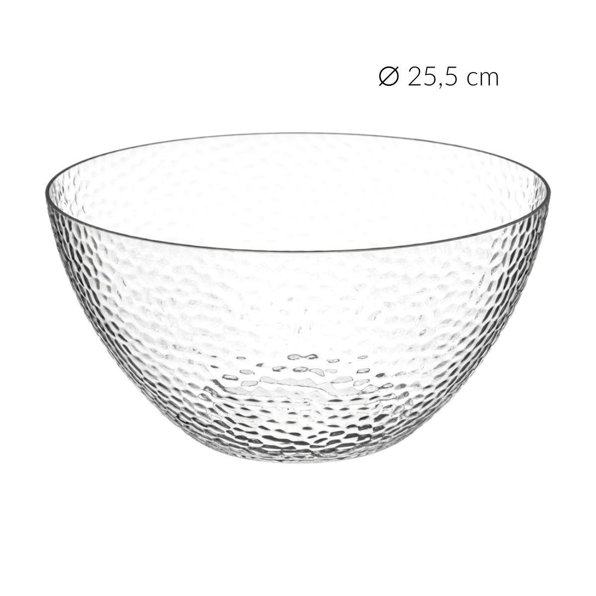 SALATSCHÜSSEL aus Glas Transparentny 25,5/25,5/13 cm - Transparent, Kunststoff (25.5/13/25.5cm) - Secret de Gourmet