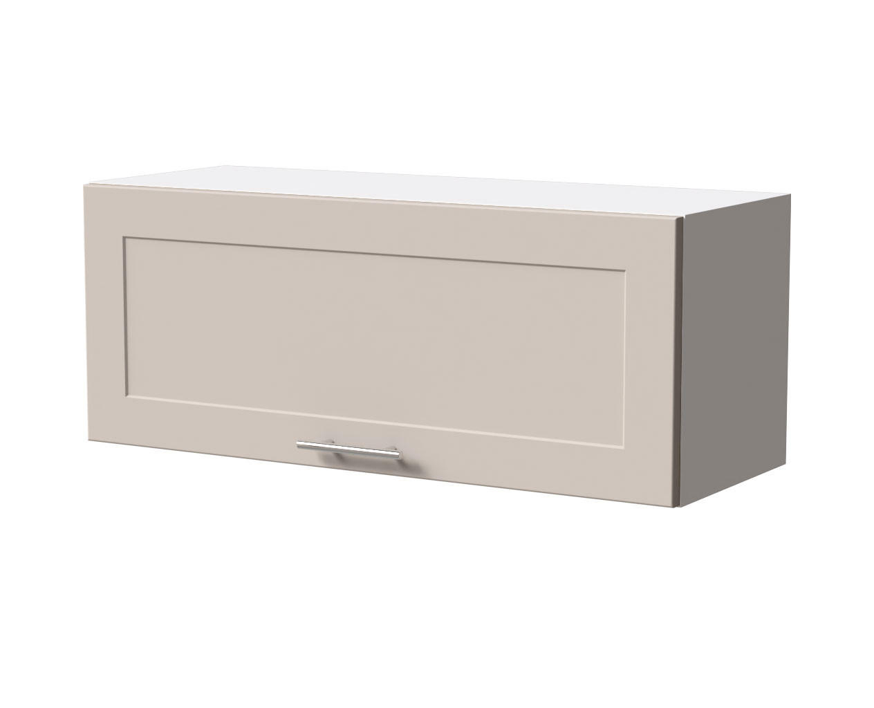 KLAPPHÄNGESCHRANK Oslo W4B/90 Weiß / Kaschmir Matt 90 / 32,5 / 36cm - Blum Aventos - Kaschmir/Weiß, Holz/Holzwerkstoff (90/36/32.5cm) - Feldmann-Wohnen