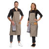 SCHÜRZE , 100% Baumwolle, Grau - Graubraun, Textil (70/95cm) - Zollner