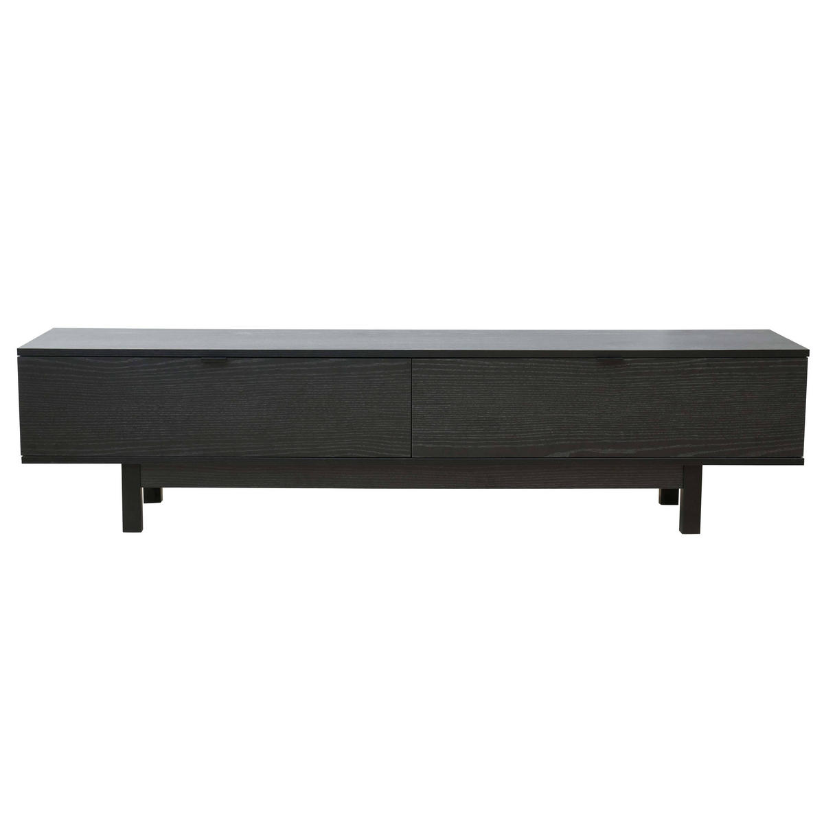 TV-SCHRANK, Schwarz - Schwarz, Holz (30/39/160cm) - Oviala