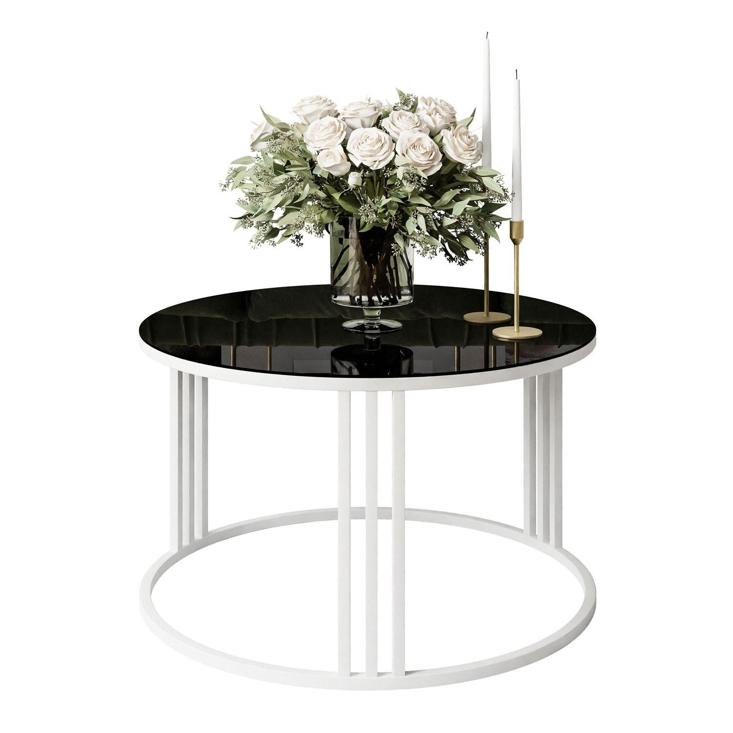 COUCHTISCH LORI GLASS - Weiß, Glas (70/70/47cm) - Lookway