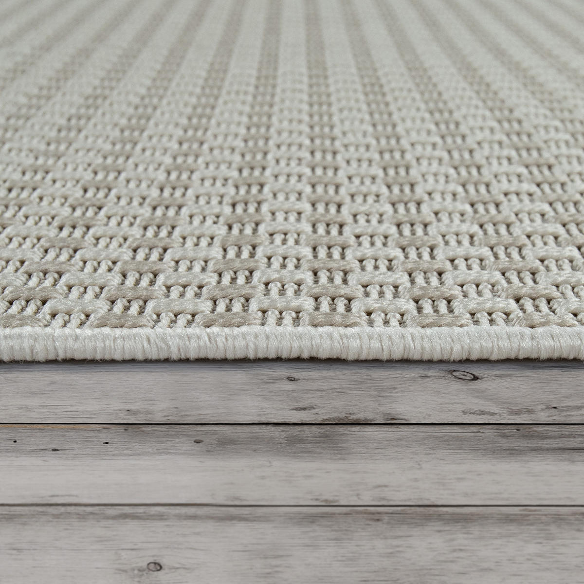 OUTDOORTEPPICH 120/170 cm Waregem 621 - Weiß, Textil (120/170cm) - Paco Home