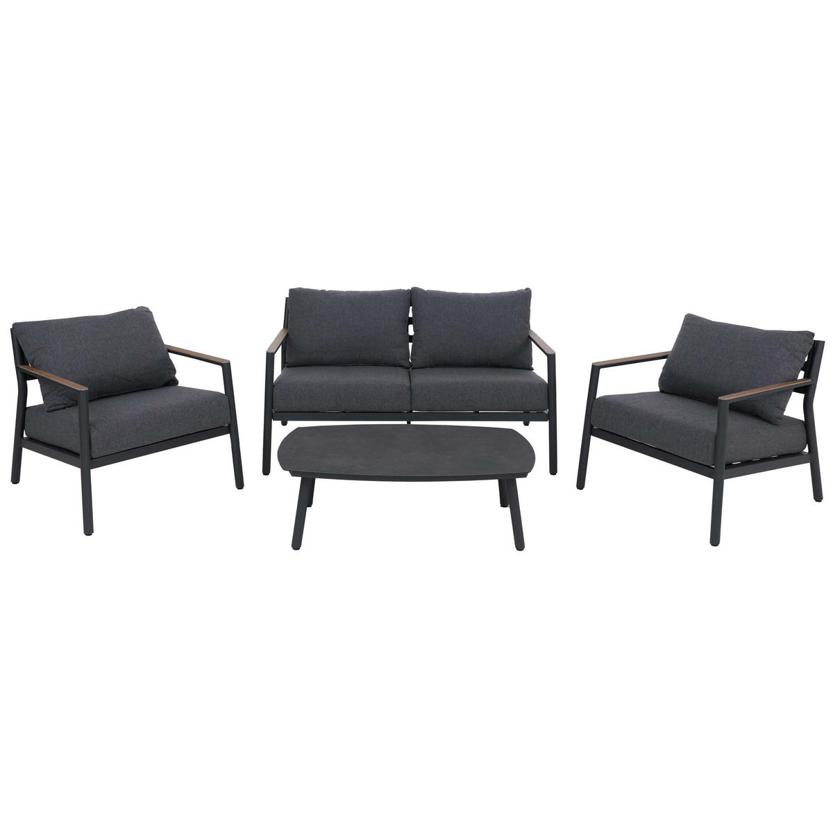 AU-ZAHRADNÍ SADA Šedá - šedá, kov - MCW